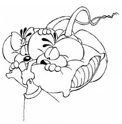 coloriage didl et fiancÃ©e sur coussin
